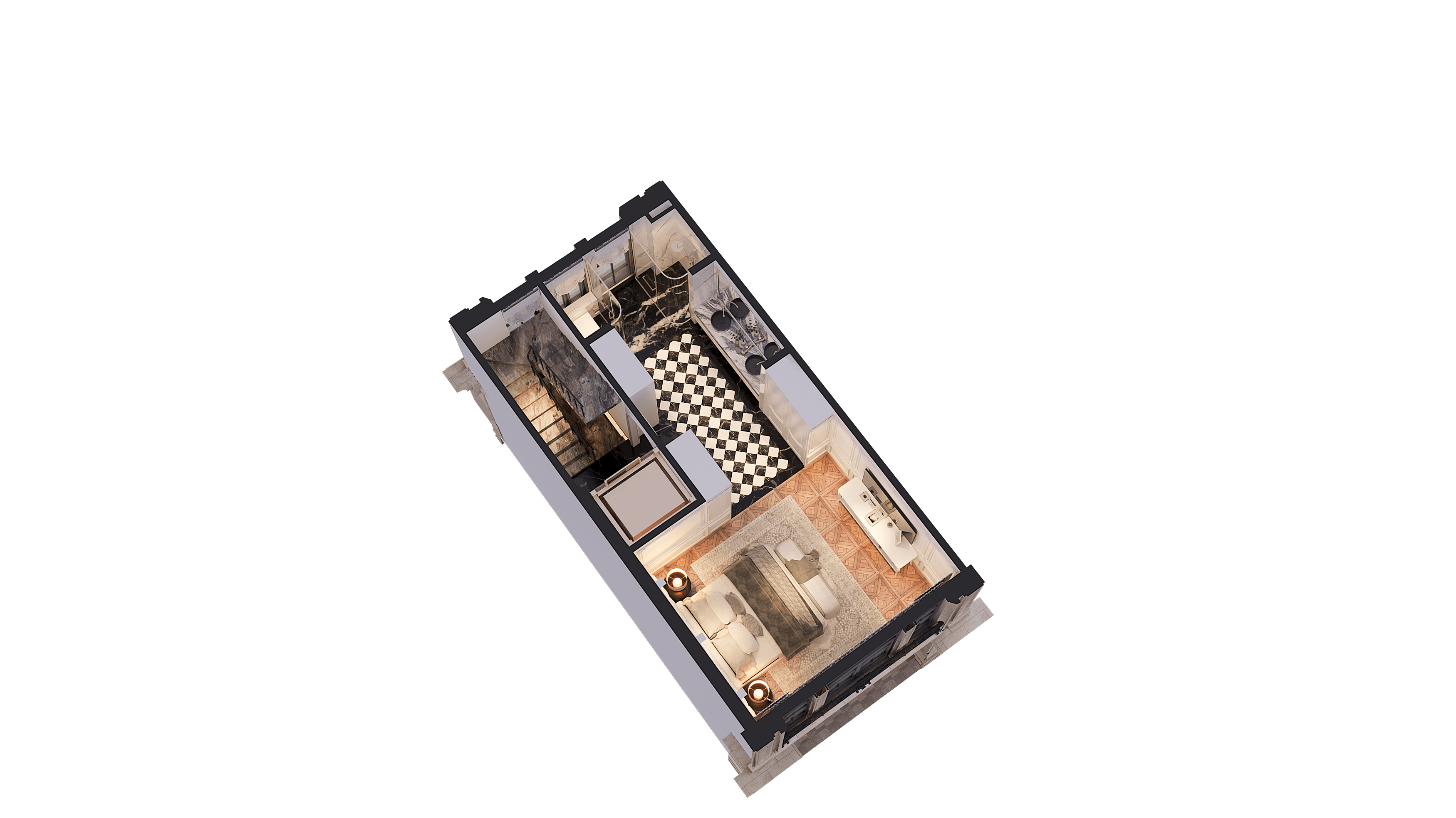 Elegant Shophouse — Mặt bằng tầng 2