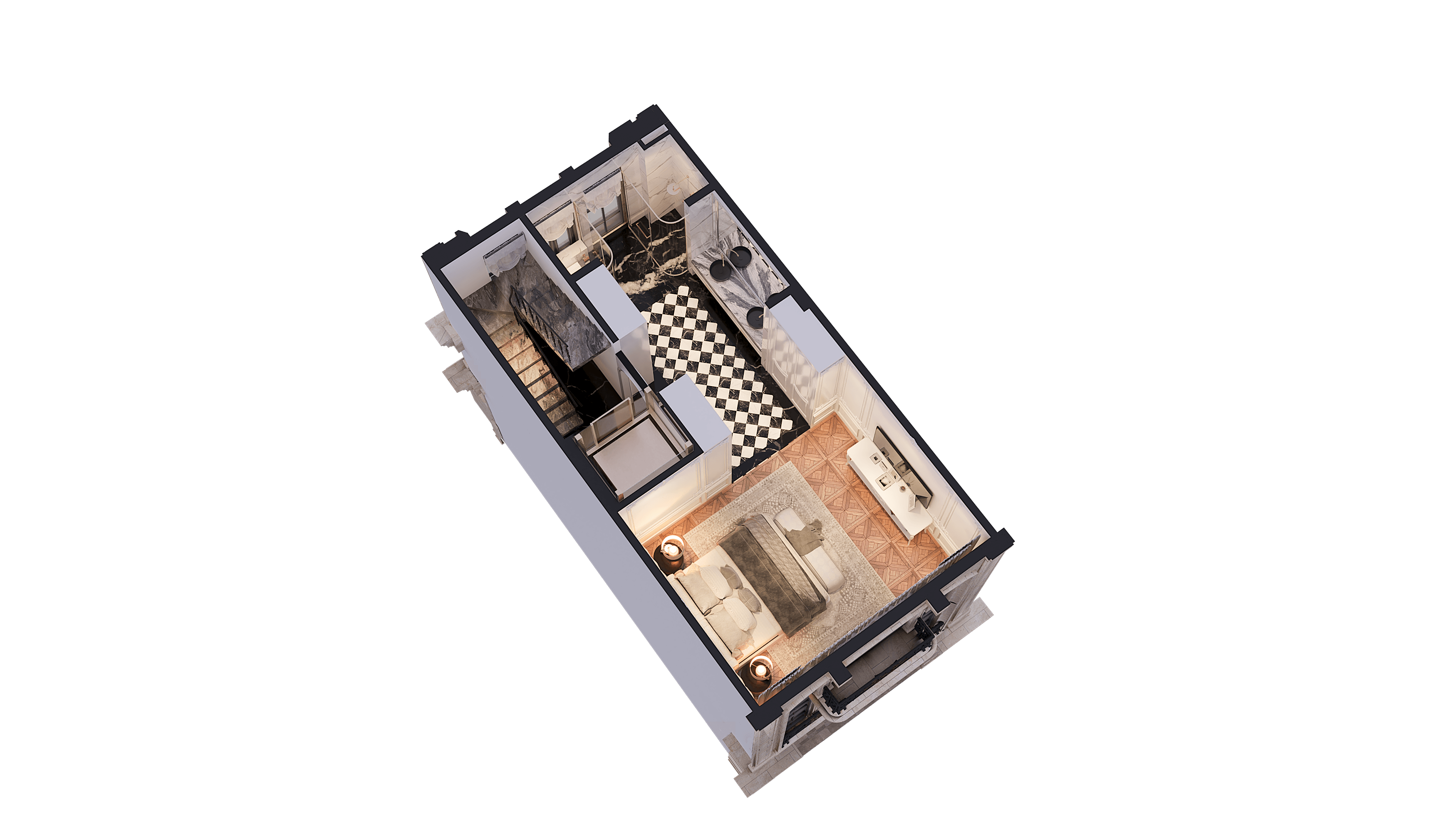 Elegant Shophouse — Mặt bằng tầng 3